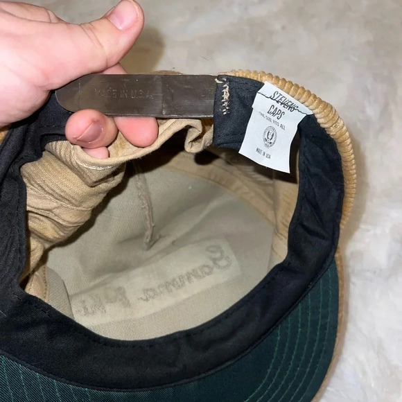 Vintage Gamma Phi Sorority Corduroy Snapback Trucker Hat w/ Leather Detail GPHI - Picture 5 of 5